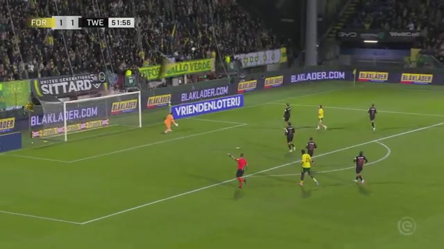 Wedstrijdbeeld van Fortuna Sittard tegen FC Twente