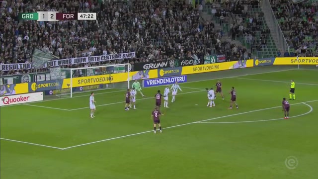 Fortuna Sittard tijdens een eerder uitduel bij FC Groningen